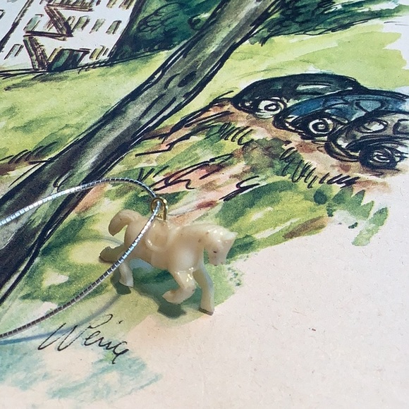 VINTAGE 1940’s CRACKER JACK CELLULOID CHARM PRIZES, SET of 5, 4 dogs, 1 horse - Picture 16 of 16